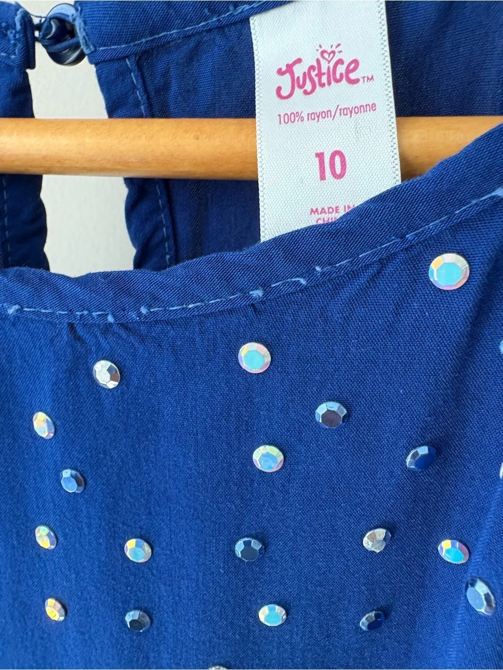 Justice 100% rayon
